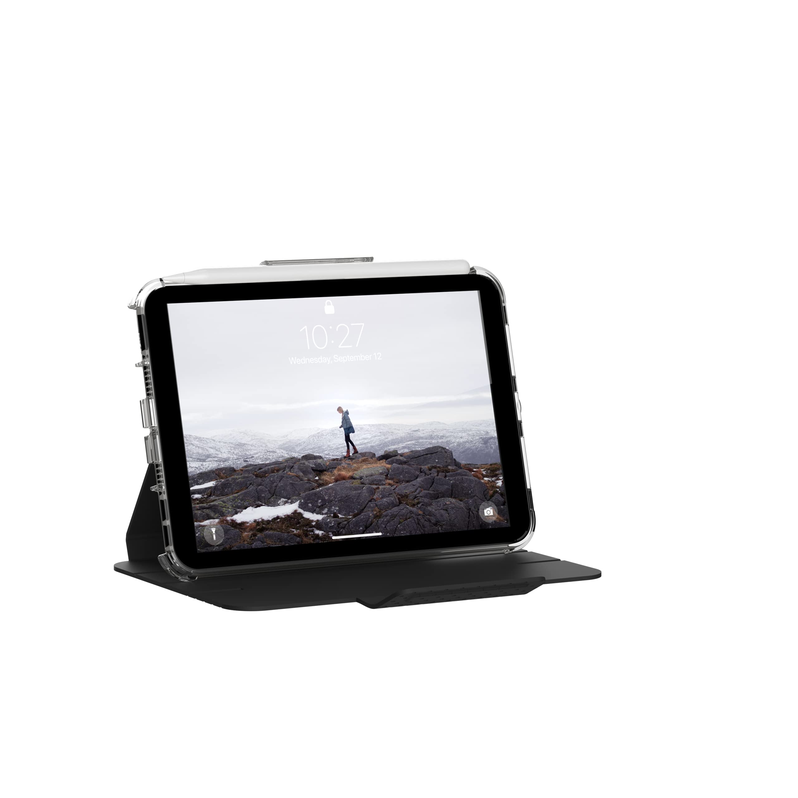 [U] by UAG Designed for iPad mini A17 Pro (7th Gen)(6th Gen, 2021) Case 8.3" Lucent Lightweight Ultra-Slim Shockproof Smart Folio Protective Cover with Auto/Sleep Wake & Pencil Holder, Black - Image 4