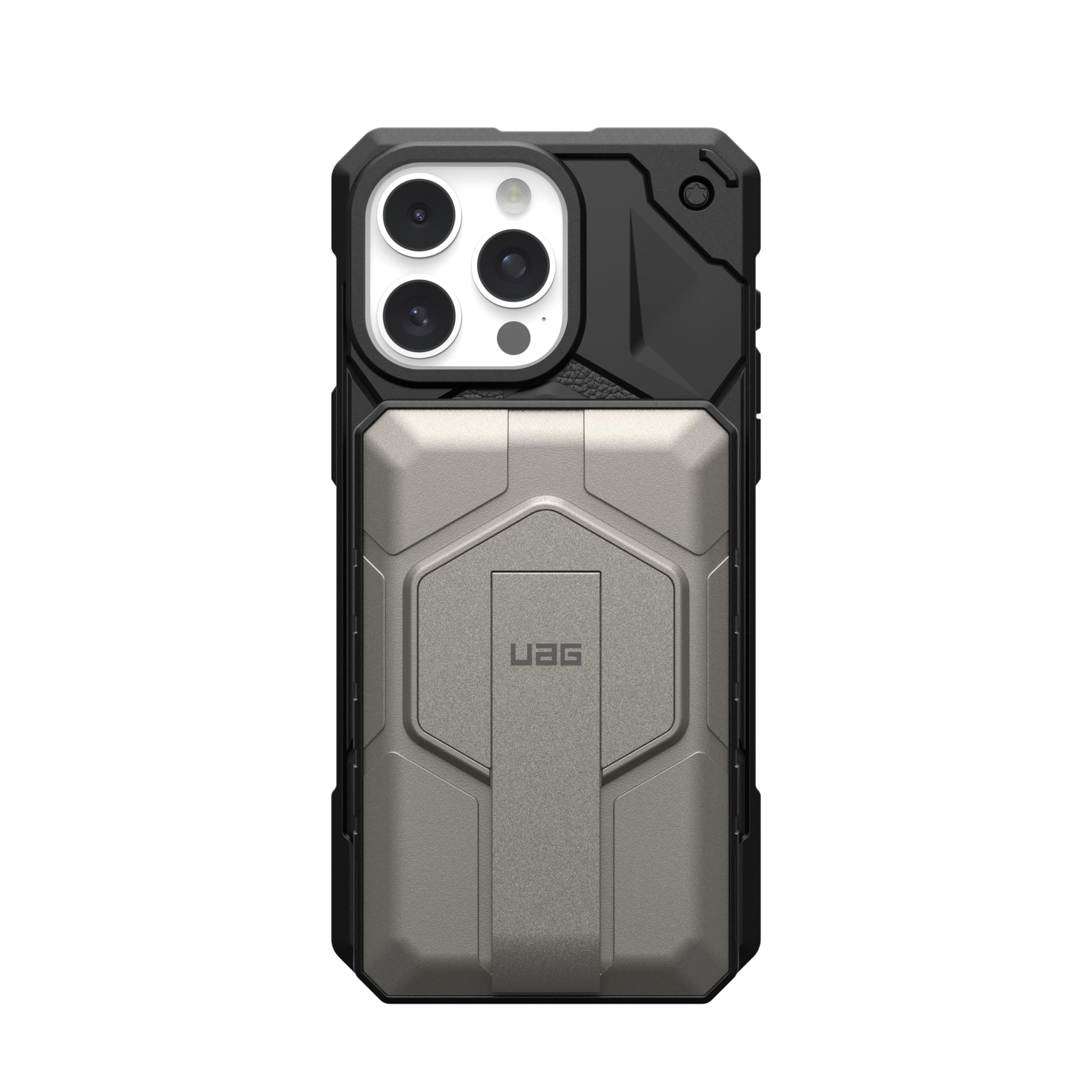 URBAN ARMOR GEAR UAG 10000mAh Power Bank SRGE 20W 2-Port USB-C USB Magnetic Wireless Portable Charger Fast Charging Battery Pack w/Kickstand Compatible with iPhone 17, Galaxy S26, Black/Titanium - Image 3