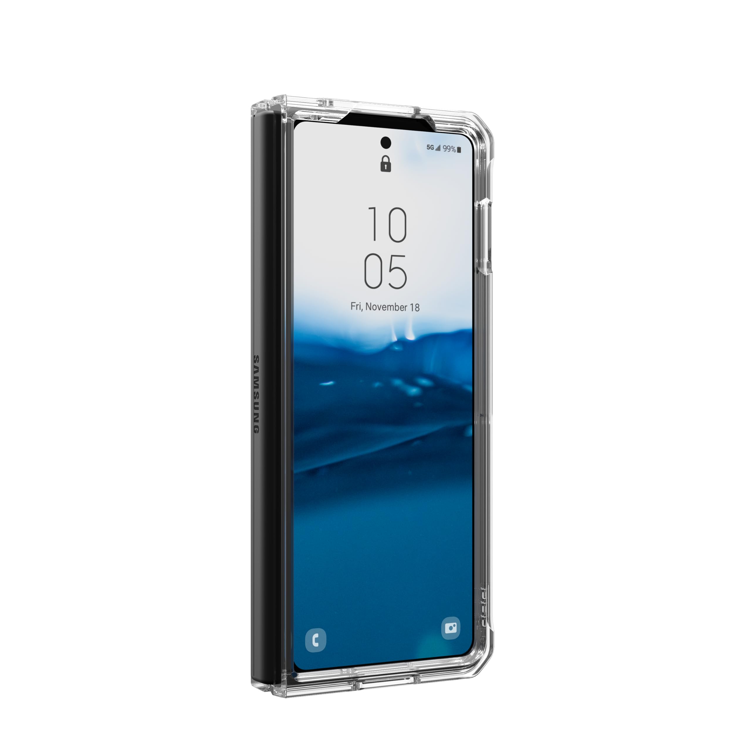 URBAN ARMOR GEAR [Updated Version] UAG Case for Samsung Galaxy Z Fold 5 2023 Plyo Ice, Premium Rugged Transparent Clear Heavy Duty Slim Military Grade Dropproof Protective Cover - Image 5