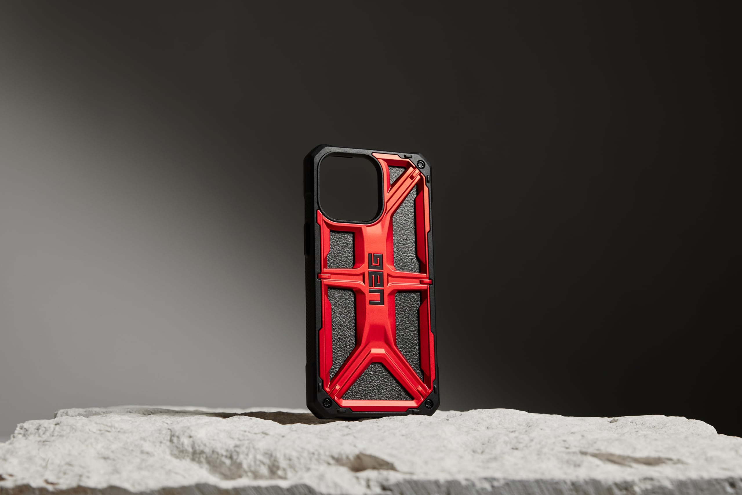 URBAN ARMOR GEAR UAG Case [Updated Version] Compatible with iPhone 15 Pro Case 6.1" Monarch Crimson Rugged Heavy Duty Military Grade Drop Tested Protective Cover - Image 6