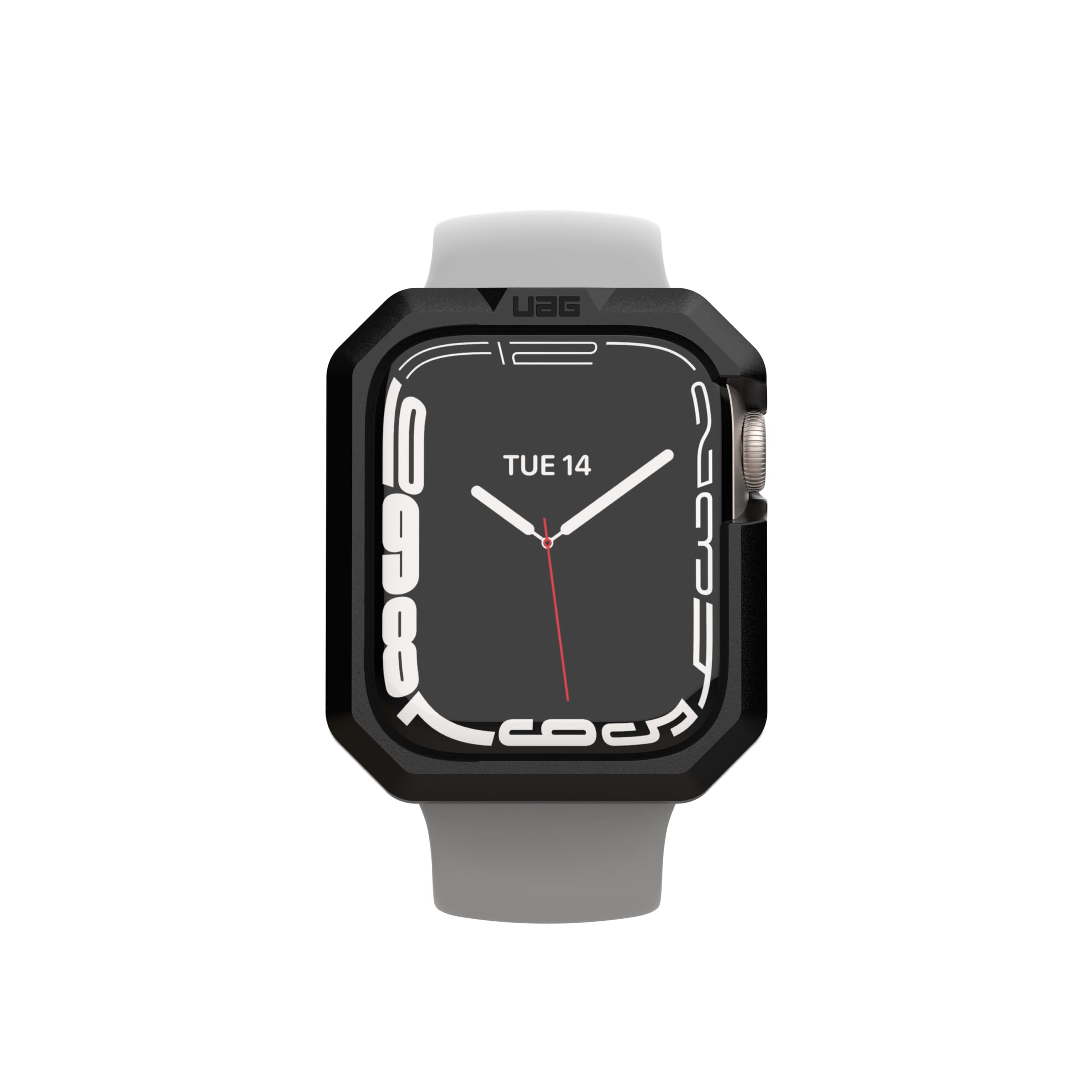 URBAN ARMOR GEAR UAG Compatible Apple Watch Case 45mm iWatch Series 9/8/7, Scout Rugged Military Grade Protective PC Bumper Case, Black - Image 5