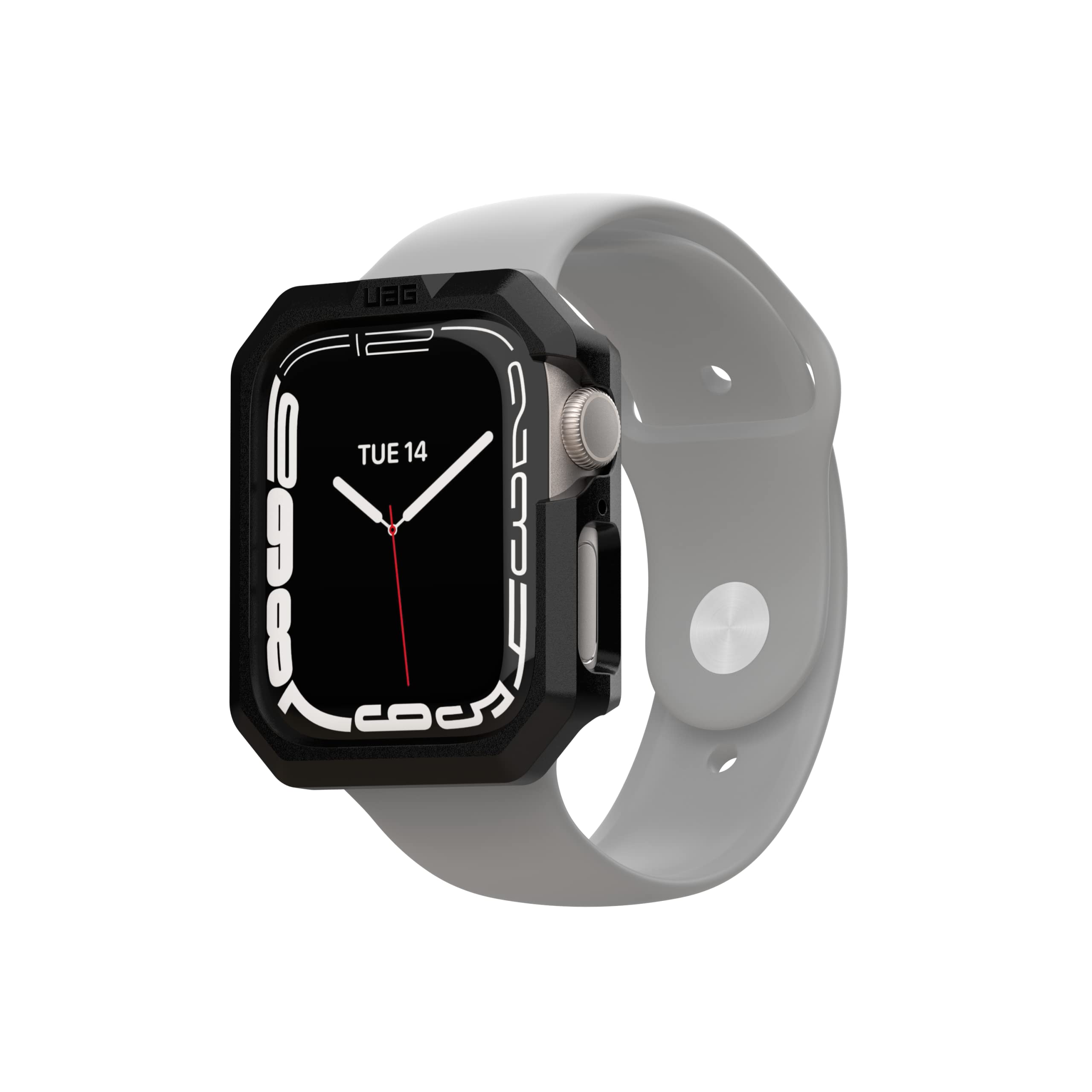 URBAN ARMOR GEAR UAG Compatible Apple Watch Case 45mm iWatch Series 9/8/7, Scout Rugged Military Grade Protective PC Bumper Case, Black - Image 6
