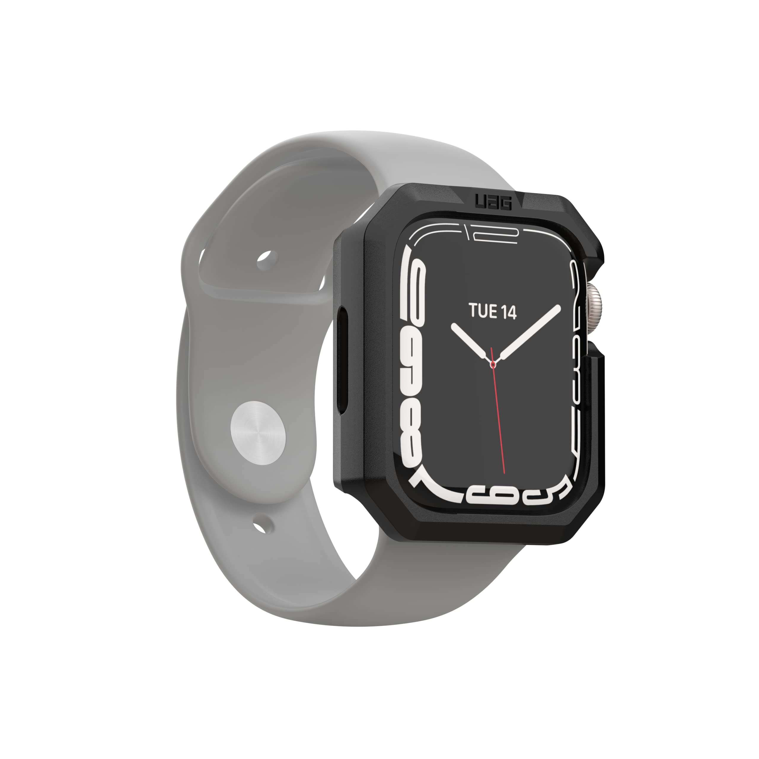 URBAN ARMOR GEAR UAG Compatible Apple Watch Case 45mm iWatch Series 9/8/7, Scout Rugged Military Grade Protective PC Bumper Case, Black - Image 7