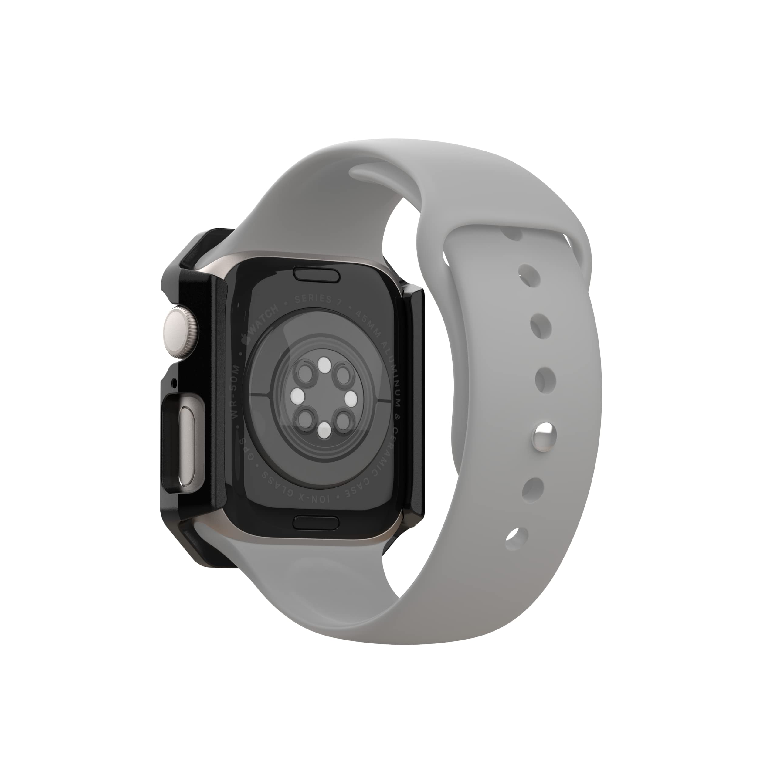 URBAN ARMOR GEAR UAG Compatible Apple Watch Case 45mm iWatch Series 9/8/7, Scout Rugged Military Grade Protective PC Bumper Case, Black - Image 8