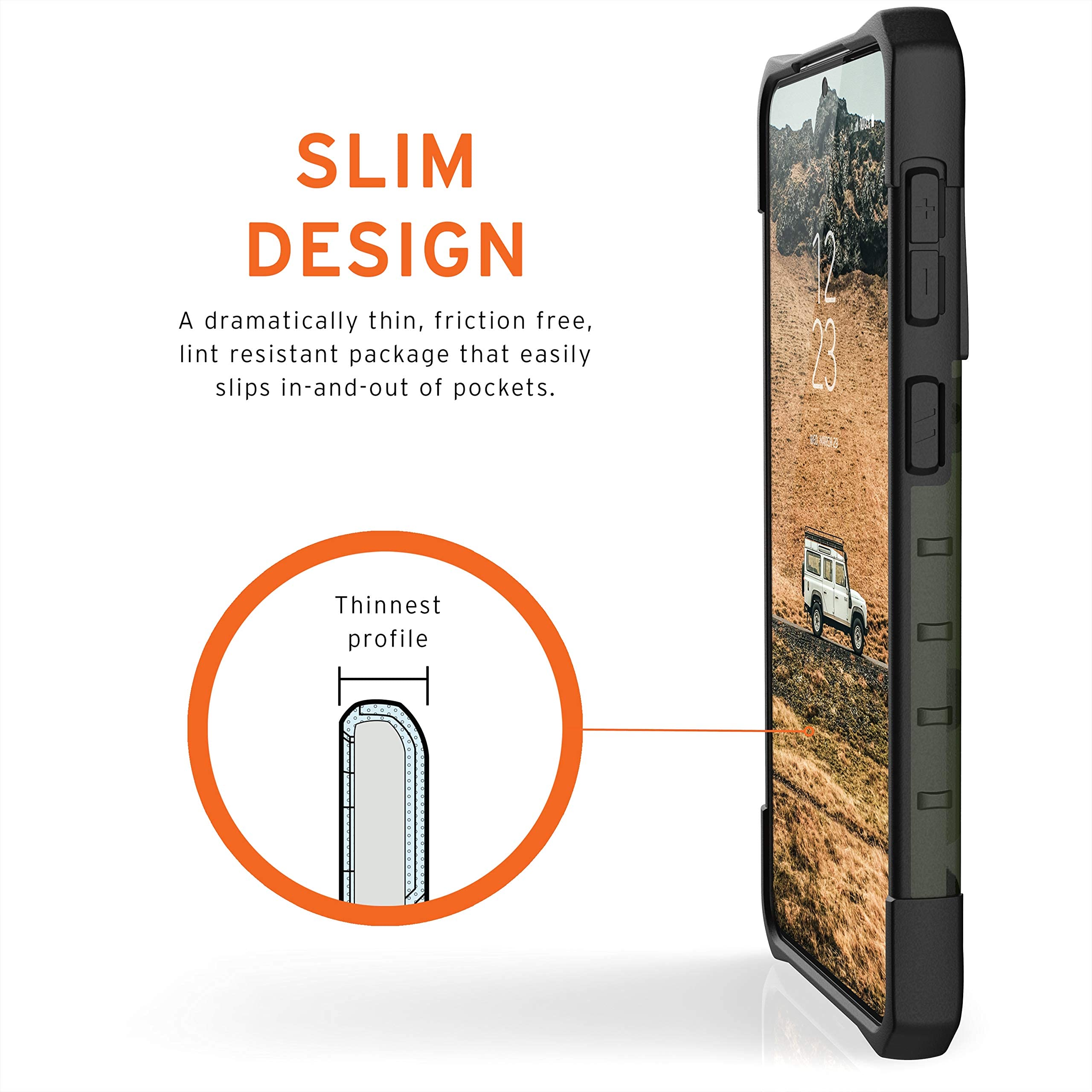 URBAN ARMOR GEAR UAG Designed for Samsung Galaxy S21 Plus Case Camo Forest Rugged Lightweight Slim Shockproof Pathfinder SE Protective Cover, [6.7 inch Screen] - Image 5