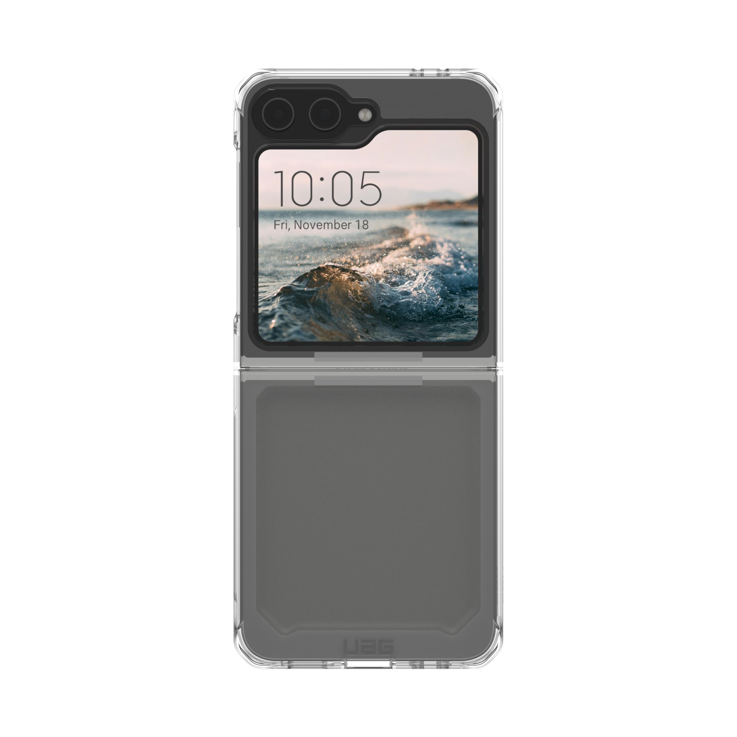 URBAN ARMOR GEAR UAG Designed for Samsung Galaxy Z Flip 7 FE/Flip 6 Case Plyo Ice, Rugged Anti-Yellowing Transparent Clear Military Grade Dropproof Slim Protective Cover - Image 5