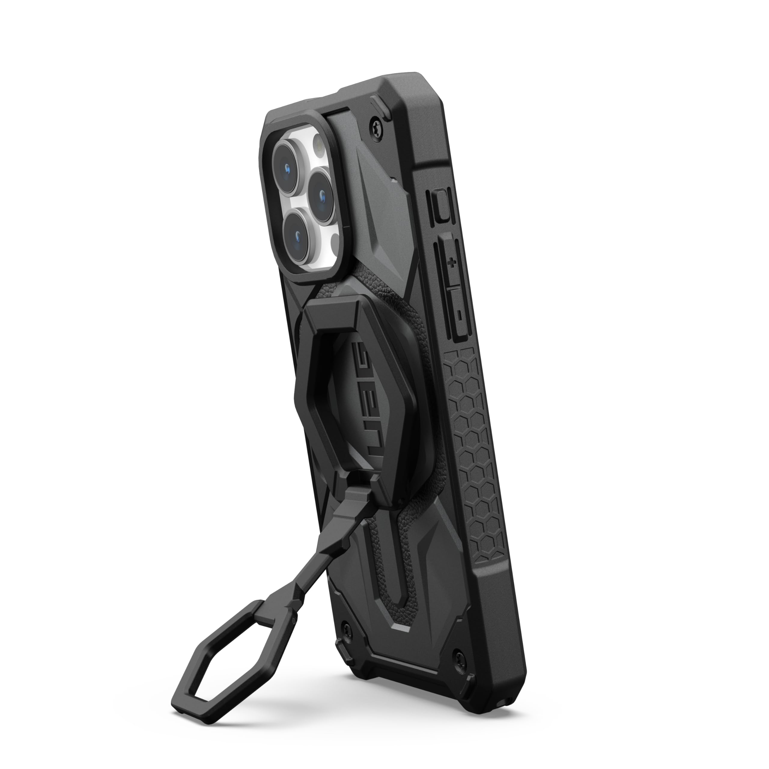 URBAN ARMOR GEAR UAG Magnetic Phone Ring Stand Compatible with MagSafe Magnet, Removable Metal Finger Ring Grip & 360 Rotation Adjustable Kickstand for iPhone 17, Galaxy S26, Black/Black - Image 7