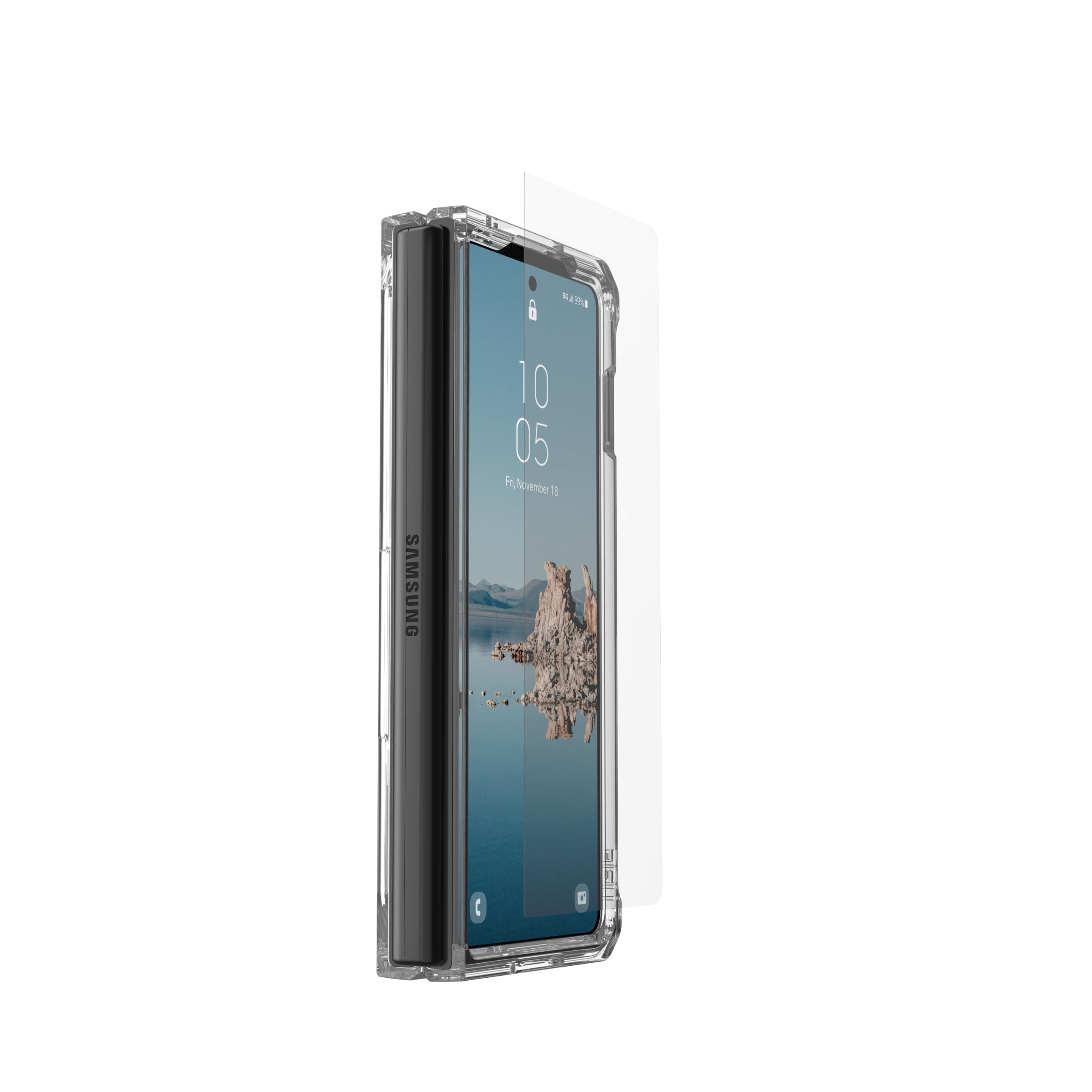 URBAN ARMOR GEAR UAG Glass Shield Plus Screen Protector Compatible with Samsung Galaxy Z Fold 5 2023, Premium 9H Strengthened Tempered Glass Ultra-Clear HD Anti-Fingerprint Antimicrobial Anti-Glare - Image 4