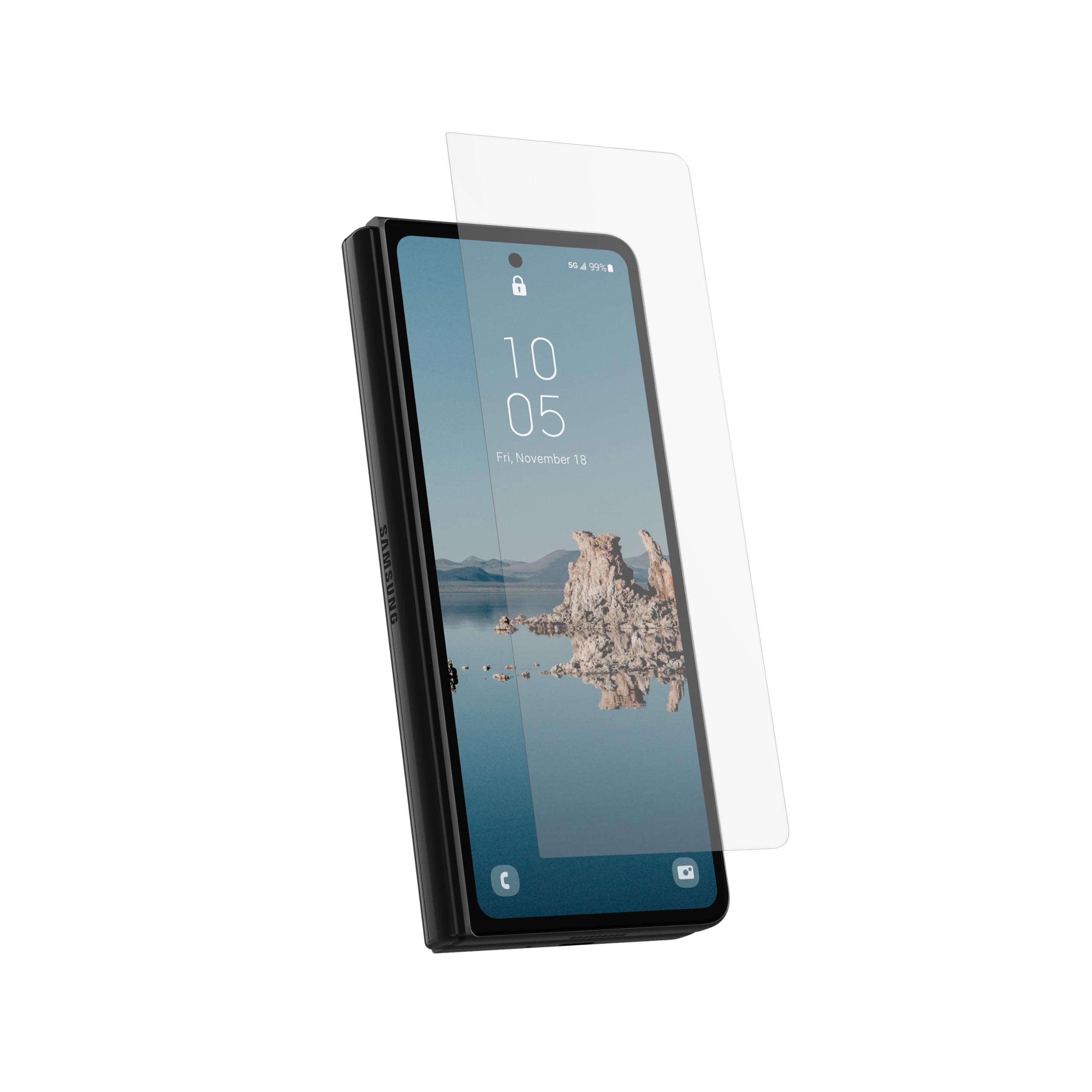 URBAN ARMOR GEAR UAG Glass Shield Plus Screen Protector Compatible with Samsung Galaxy Z Fold 5 2023, Premium 9H Strengthened Tempered Glass Ultra-Clear HD Anti-Fingerprint Antimicrobial Anti-Glare - Image 6