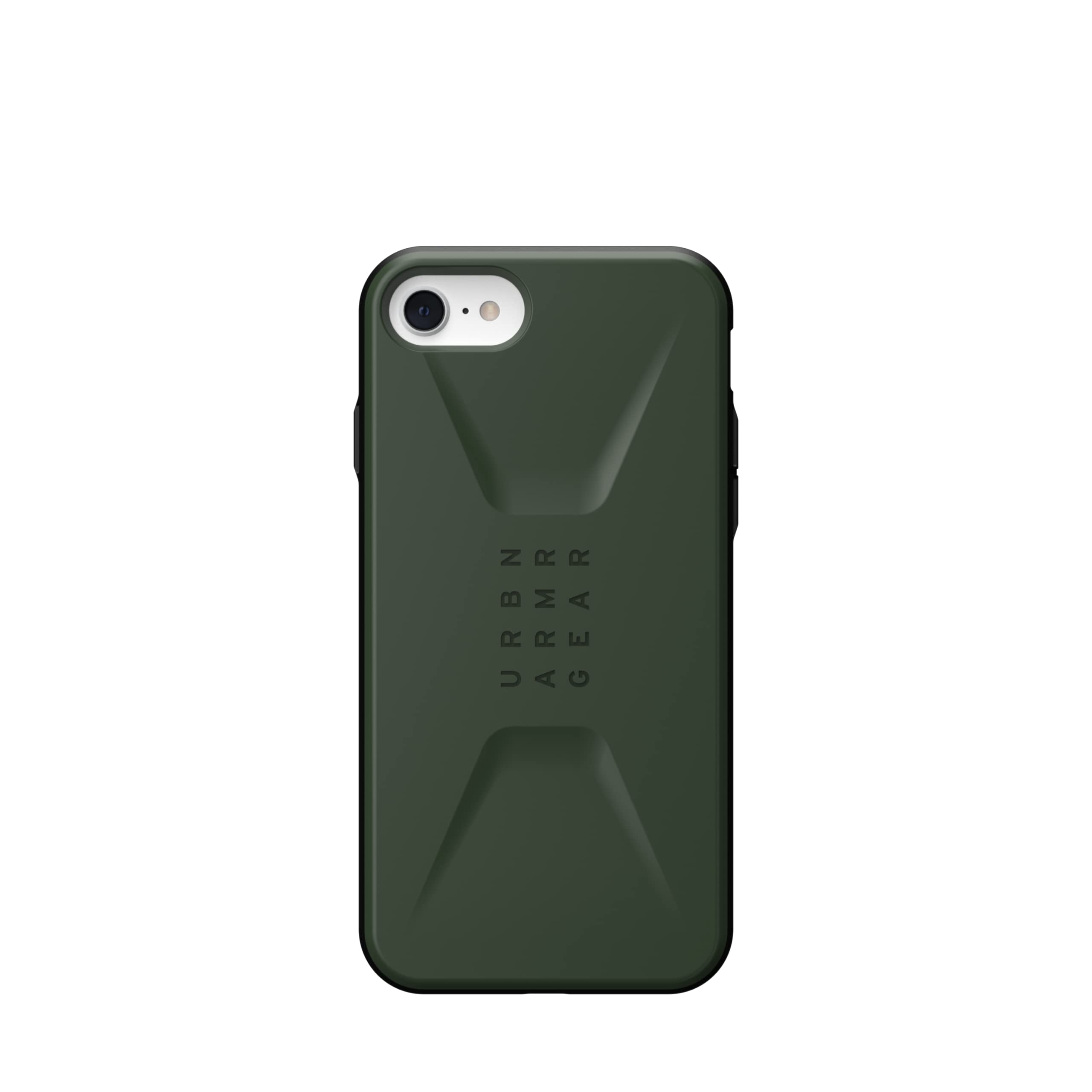 URBAN ARMOR GEAR UAG Designed for iPhone SE (2022) Case [4.7-inch Screen] Sleek Ultra-Thin Shock-Absorbent Civilian Protective Cover, Olive - Image 4