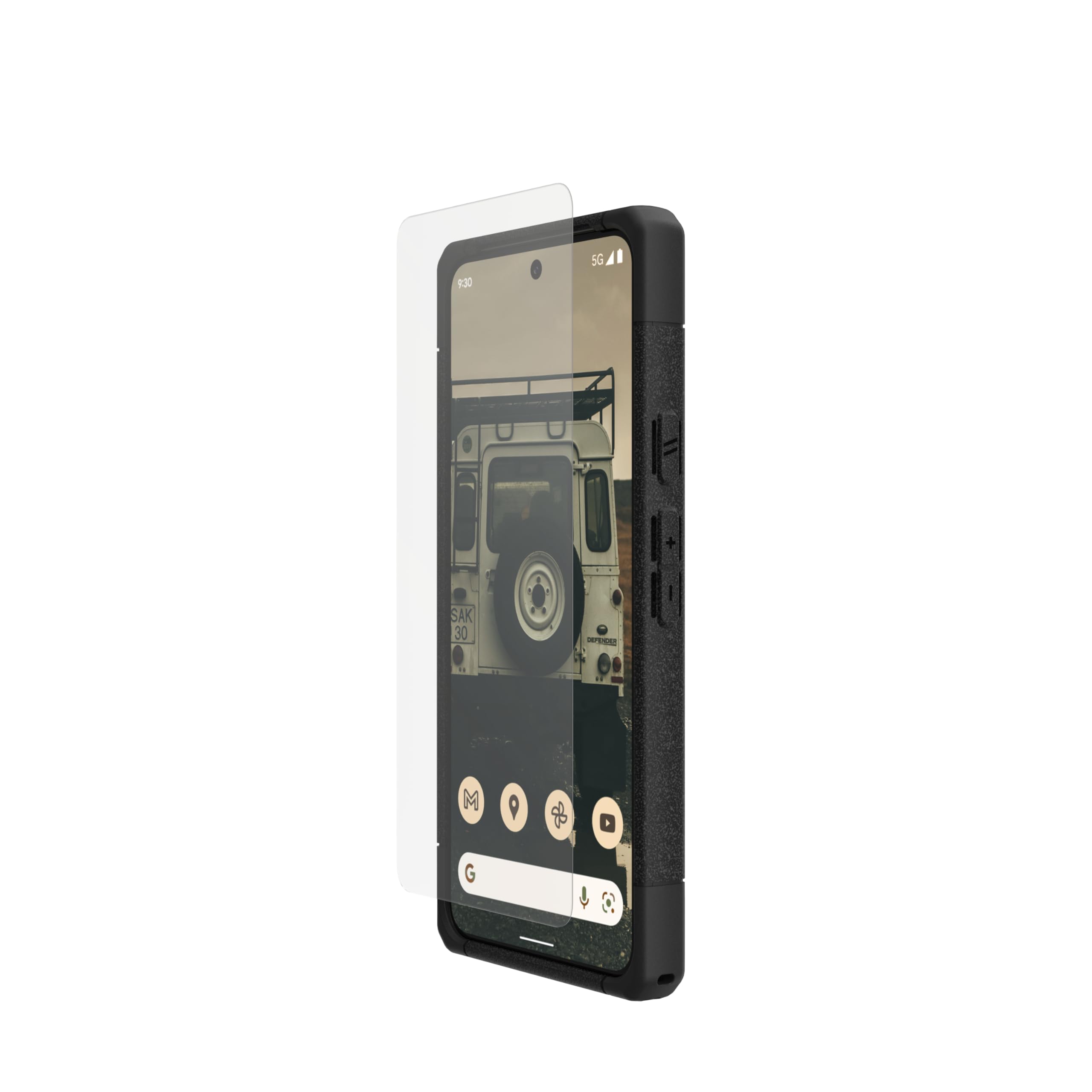 URBAN ARMOR GEAR UAG Made for Google Pixel 8 Glass Shield Plus Screen Protector Clear/Black, Premium Double 9H Strengthened Tempered Glass Ultra Clear HD Anti-Glare Anti-Fingerprint Antimicrobial - Image 4