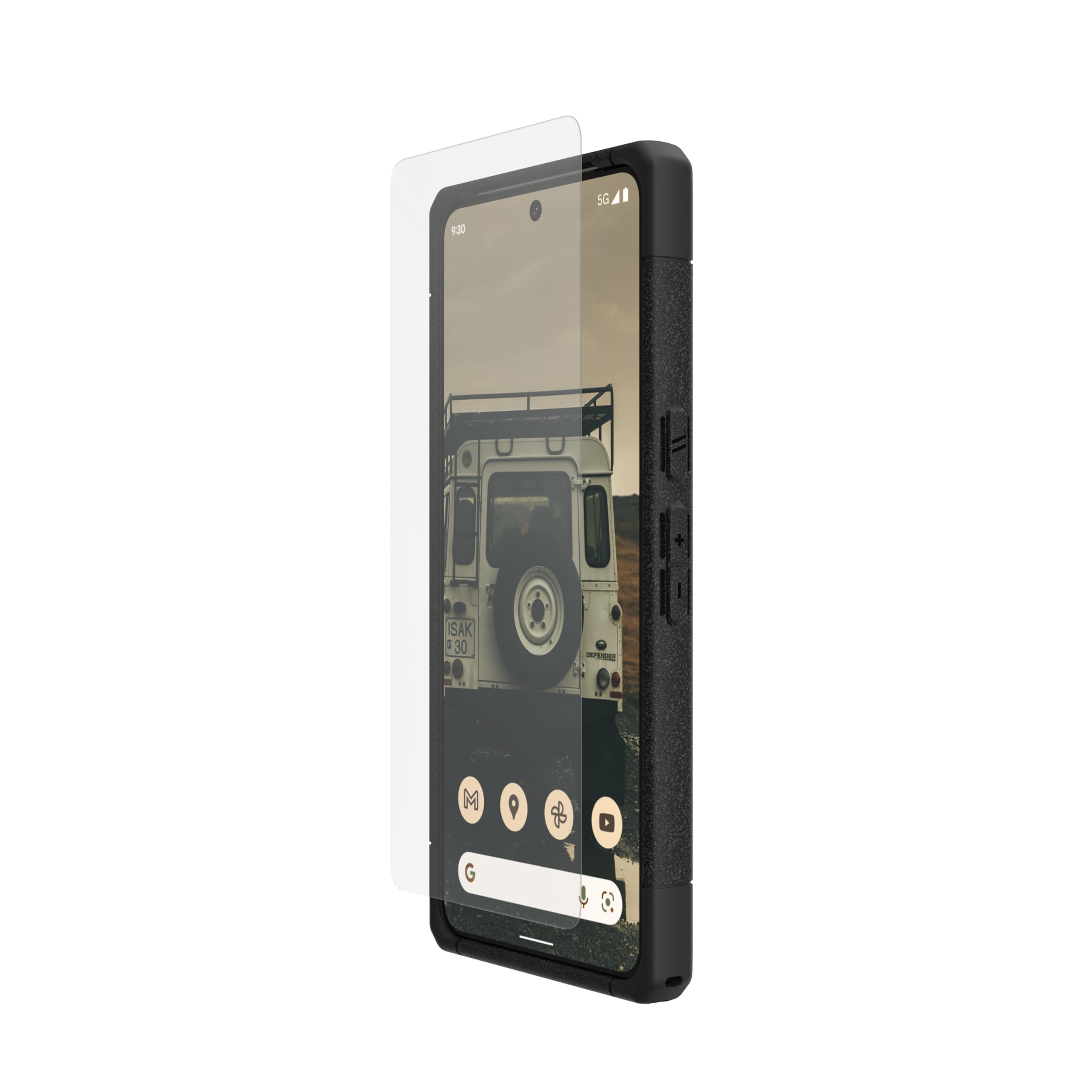 URBAN ARMOR GEAR UAG Made for Google Pixel 8 Pro Glass Shield Plus Screen Protector Clear/Black, Premium Double 9H Strengthened Tempered Glass Ultra Clear HD Anti-Glare Anti-Fingerprint Antimicrobial - Image 4