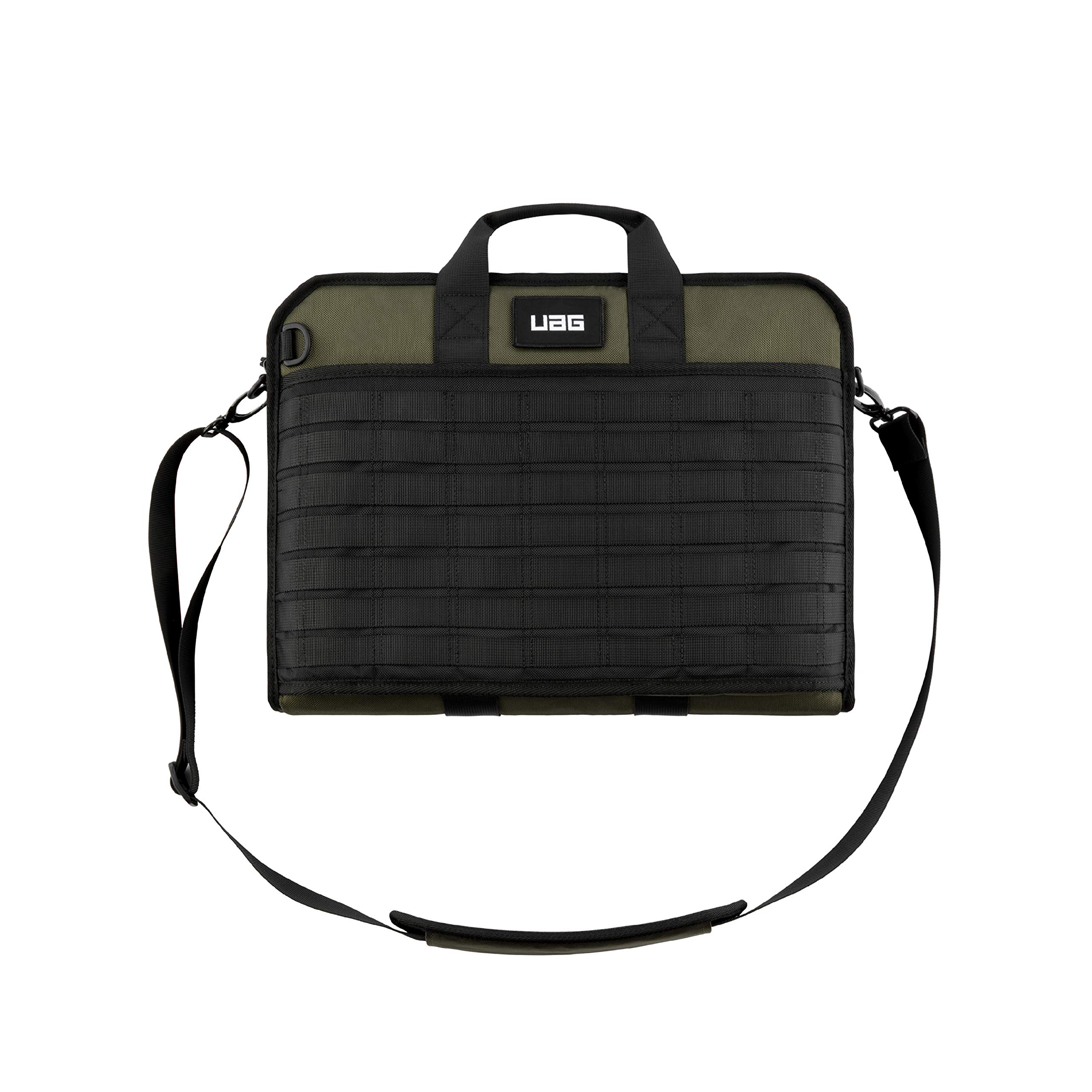 URBAN ARMOR GEAR UAG Tactical 14-inch Slim Brief, fits Most Devices up to 13-inch to 14-inch, Rugged Protective Slim Secure Laptop Tablet Carrying Bag with Shoulder Strap, Olive - Image 8