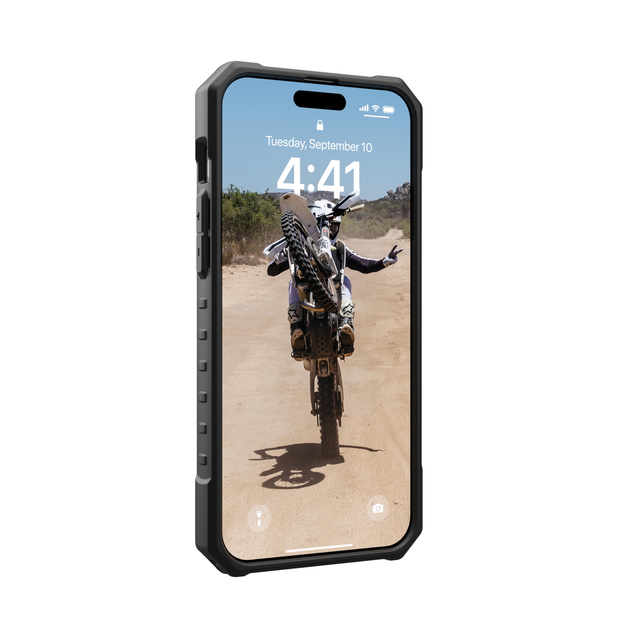 URBAN ARMOR GEAR UAG [Updated Ver] Compatible with iPhone 15 Pro Max Case 6.7" Pathfinder Olive Drab Built-in Magnet Compatible with MagSafe Charging Rugged Military Grade Dropproof Protective Cover - Image 4