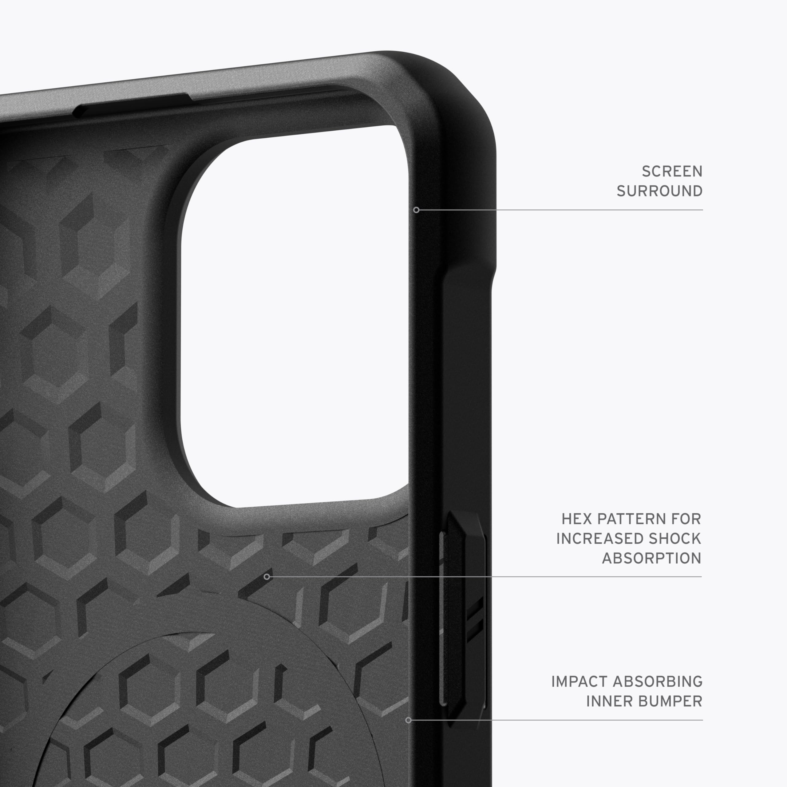 URBAN ARMOR GEAR UAG [Updated Ver] Compatible with iPhone 15 Pro Case 6.1" Metropolis LT Kevlar Olive Built-in Magnet Compatible with MagSafe Charging Rugged Military Grade Dropproof Protective Cover - Image 5