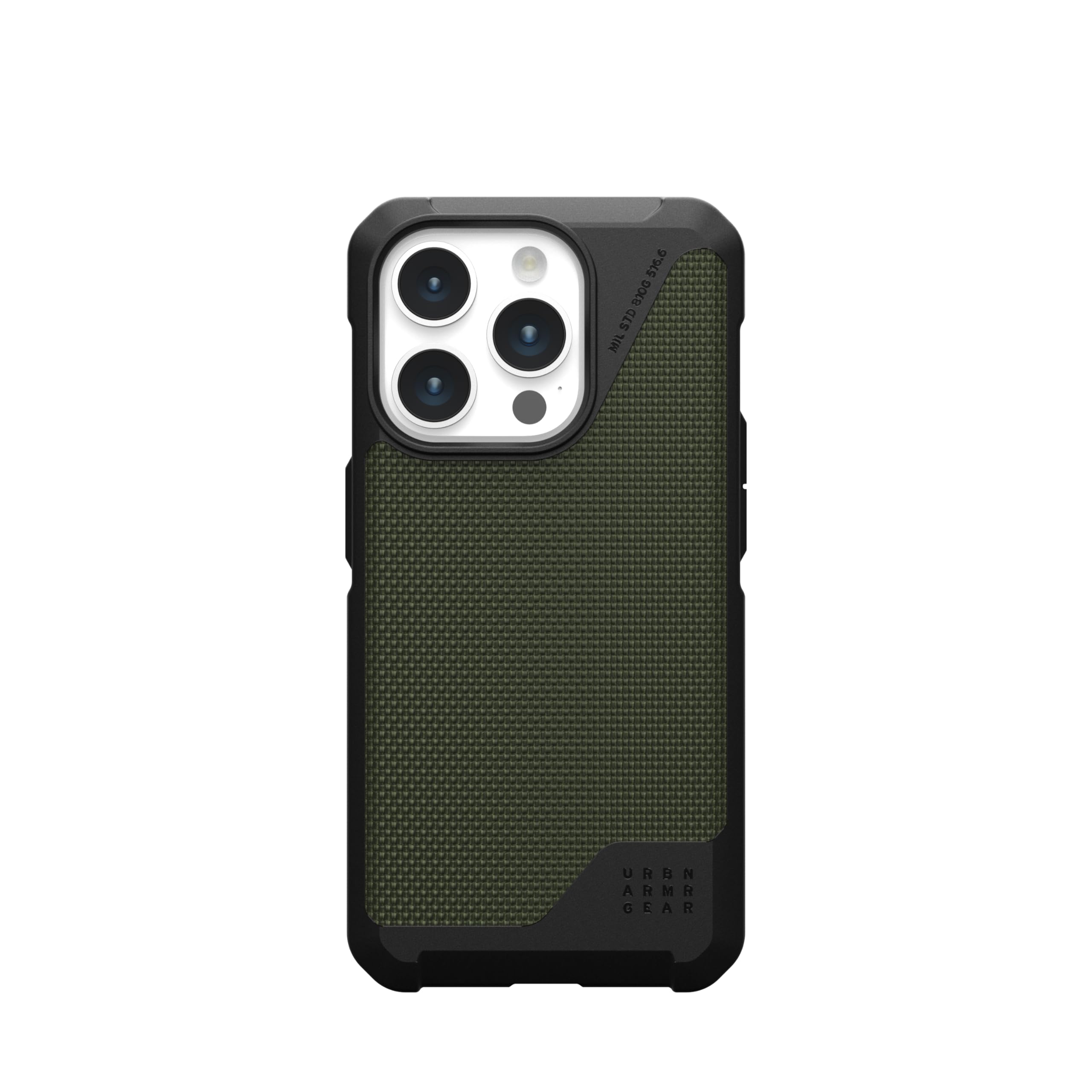 URBAN ARMOR GEAR UAG [Updated Ver] Compatible with iPhone 15 Pro Case 6.1" Metropolis LT Kevlar Olive Built-in Magnet Compatible with MagSafe Charging Rugged Military Grade Dropproof Protective Cover - Image 7